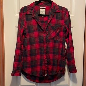 American Eagle Outfitters , boyfriend fit, flannel button, women’s small